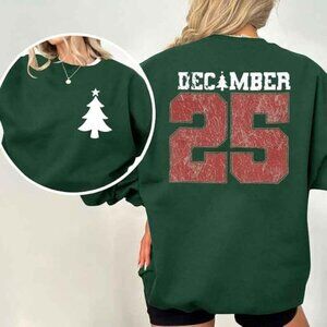 JINTING Christmas Sweatshirt Green NWT